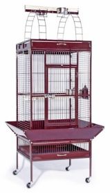 Large Select Wrought Iron Play Top Bird Cage (Option: Coco Brown)