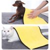 New coral velvet speed pet dry towel dog cat bath towel soft absorbent pet bath towel