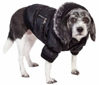 Metallic Fashion Pet Parka Coat (size: X-Large)