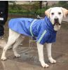 Pet raincoat for large and small dog; PU waterproof big dog raincoat; outdoor reflective dog raincoat