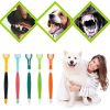 Three Sided Pet Toothbrush Three-Head Multi-angle Toothbrush Cleaning Dog Cat Brush Bad Breath Teeth Care Tool