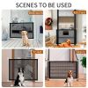 Pet Dog Fence, Foldable Isolation Net, Dog Safety Protection Fence, No Drilling Required Household Pet Isolation Fence