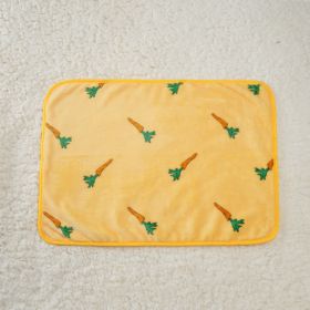 For Common Dogs Blanket Non-slip Seat Cushion (Option: Carrot-80x100cm)