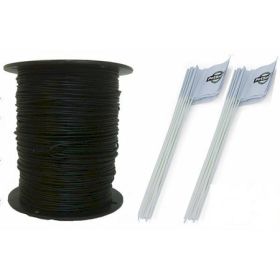 Essential Pet Heavy Duty In-Ground Fence Wire and Flag Kit (Option: 1000 Feet)