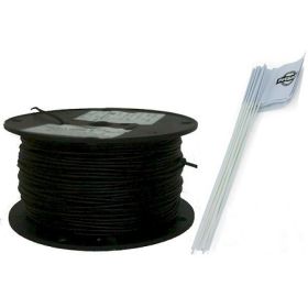 Essential Pet Heavy Duty In-Ground Fence Wire and Flag Kit (Option: 500 Feet)